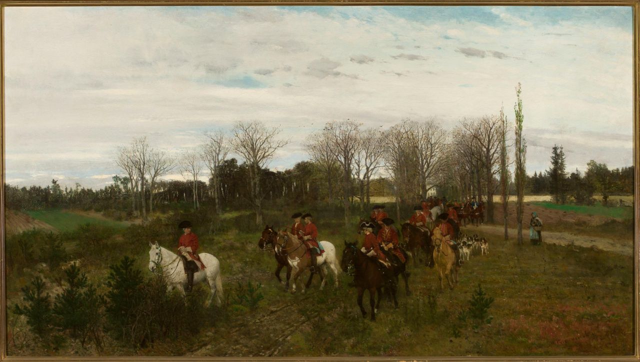  Maksymilian Gierymski - Wyjazd na polowanie