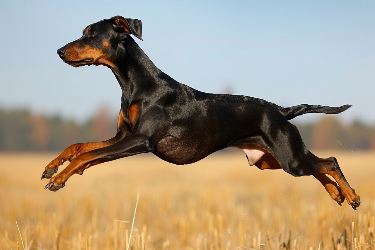Bieganie z dobermanem Bieganie z dobermanem