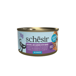 Schesir Cat Can Grill dla kota sardynki i makrela w sosie 70g puszka