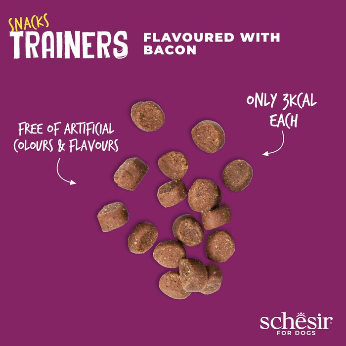 Schesir Dog Snack Training Soft&Chewy Bekon 113G