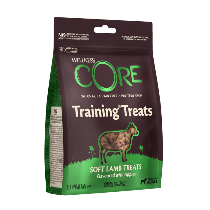Wellness Core Treats jagnięcina i jabłko 170g