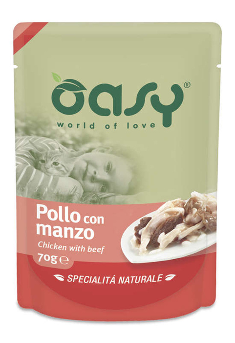 Oasy Natural Kurczak z wołowiną 70g