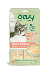 OASY Creamy Snacks Łosoś 4x15g