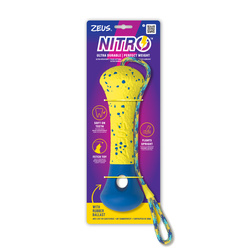 Zeus Nitro kość z linką zabawka dla psa 26 cm pływająca