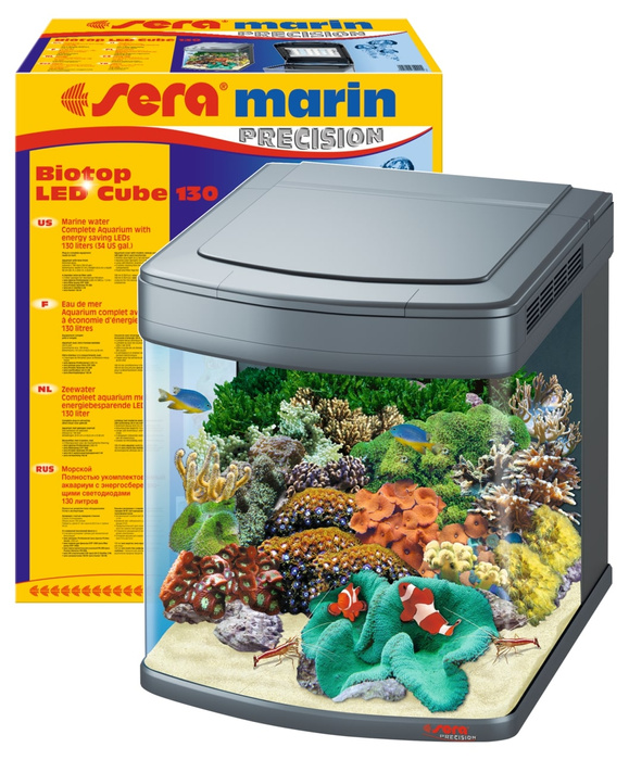 Sera Zestaw akwariowy morski marin Biotop LED Cube 130 L