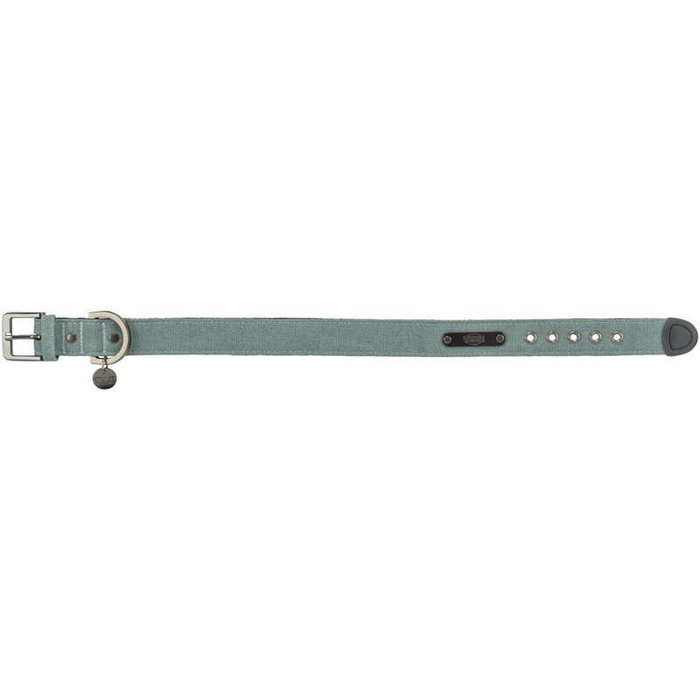 Trixie Obroża CityStyle bawełna szałwiowa M-L: 40-47cm/30mm szeroka