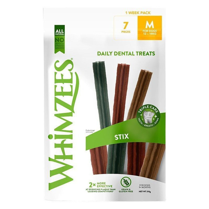Whimzees Stix gryzaki dentystyczne M 7szt.