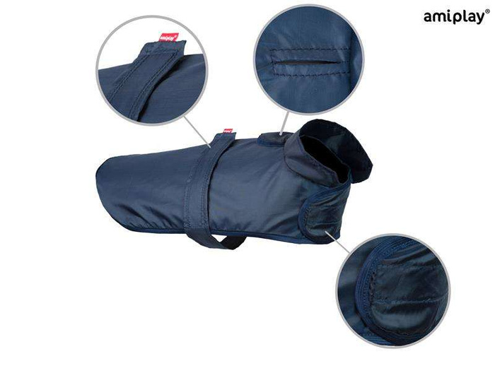 amiplay Pelerynka przeciwdeszczowa Bristol 27 cm Yorkshire Terrier granatowa