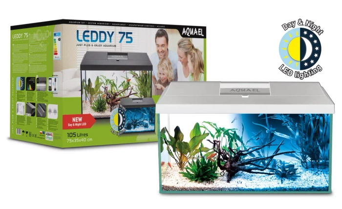 AQUAEL Zestaw akwariowy Leddy Day&Night 75 LED biały