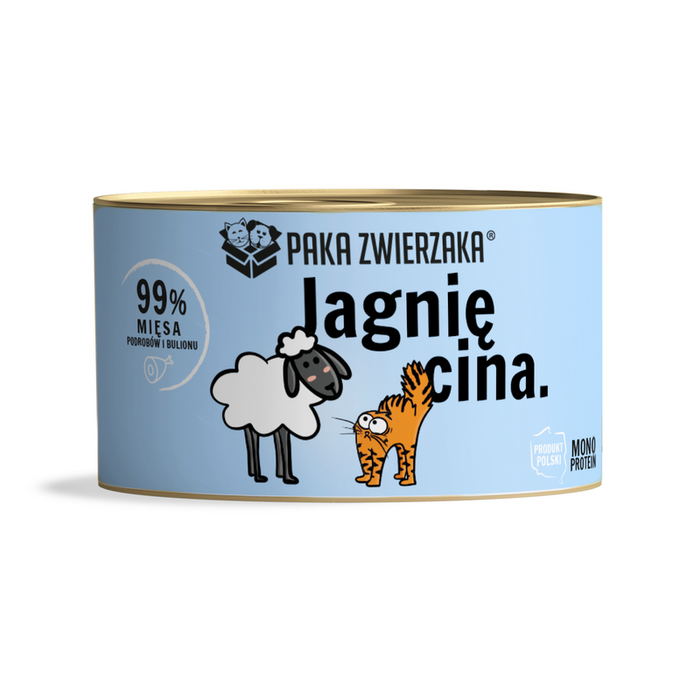 Paka Zwierzaka mokra karma dla kota z jagnięciną 200g