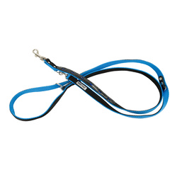 Barry King Smycz wzór pieski odblask neo taśma podwójna 25mm/220cm niebieska