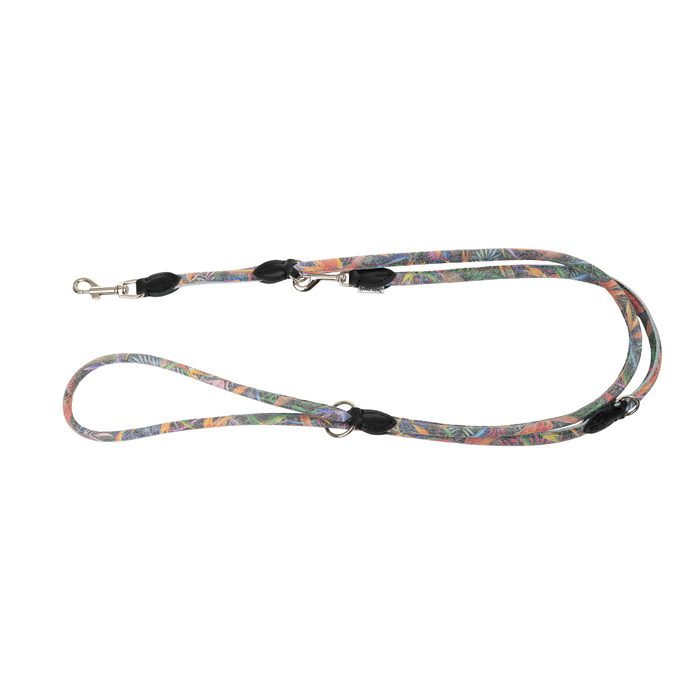 Barry King  Smycz dla psa wzór La Fleur regulowana okrągła 8mm/220cm