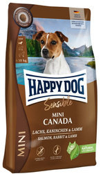 Happy Dog Sensible Mini Canada z łososiem, królikiem i jagnięciną 4kg