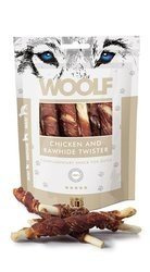 Woolf Chicken and Rawhide Twister 100g