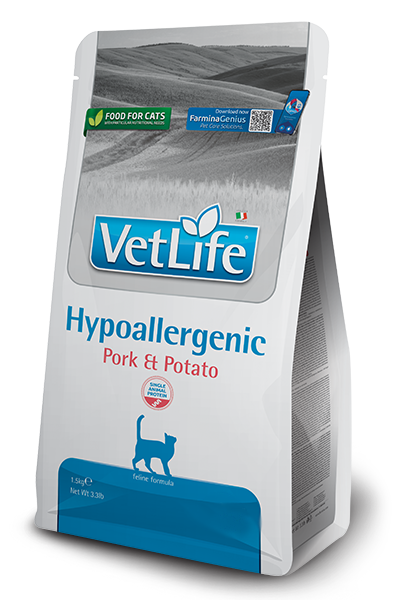 Farmina Vet Life Kot Hypoallergenic Wieprzowina i Ziemniaki 1,5kg