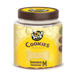 Lolo Pets Ciastka dla psa Kości bananowe w słoikach