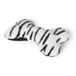 Karlie Zabawka dla psa Myca kość biała tygrysie paski pluszowa 20x12x6cm