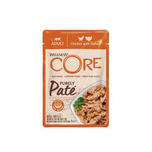 Wellness Core Purely Pate k.mokra d.kota kurcz./indyk 85g sasz. 8szt/DISPLAY