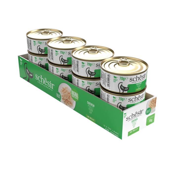 Schesir Complements mokra dla kota kurczak w galarecie 70g puszka
