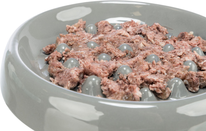 Trixie Miska Slow feed biała ceramiczna 0,25l/18cm spowalniająca jedzenie