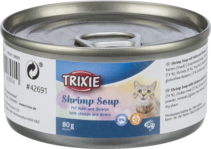 Trixie Shrimp Soup przysmak zupa dla kota kurczak i krewetki 80g