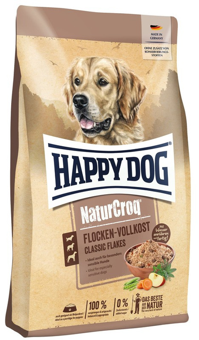 Happy Dog Naturcroq Flocken Vollkost płatki dla psów 10kg