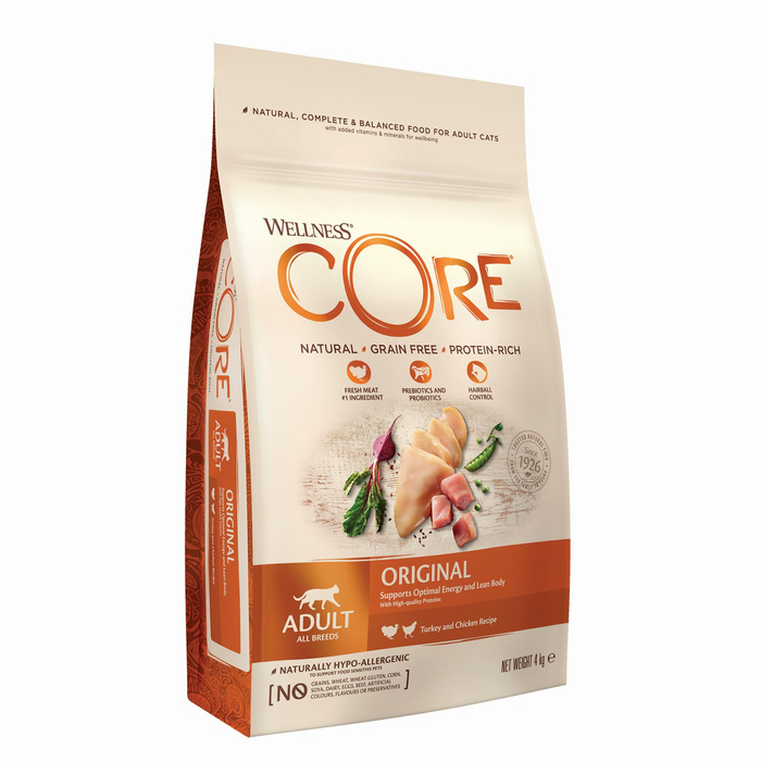 Wellness Core k.sucha d.kota indyk/kurcz. 4kg