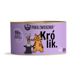 Paka Zwierzaka dla kota z królikiem 200g