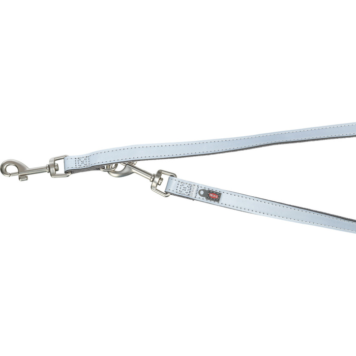 Trixie Premium Reflect smycz regulowana dla psa grafitowa XS-S: 2,00m/15mm odblaskowa