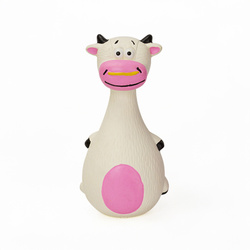 Barry King zabawka dla psa krowa biała TPR 13cm