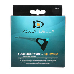 AquaDella wymienne gąbki do Algae Scraper Sponge czarne 9,1x16x1 cm 2szt