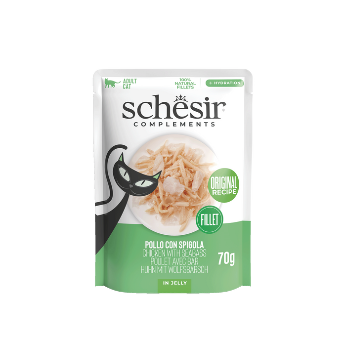 Schesir Complements kurczak z okoniem morskim w galarecie 70g saszetka