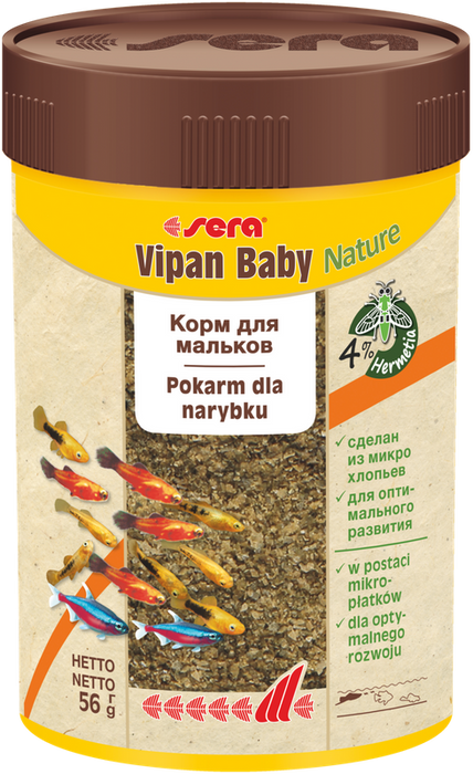 Sera Vipan Baby Nature 100 ml płatki pokarm wspierający wzrost