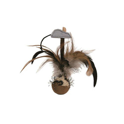 Trixie zabawka Bobo piłka z piórami dla kota 15cm