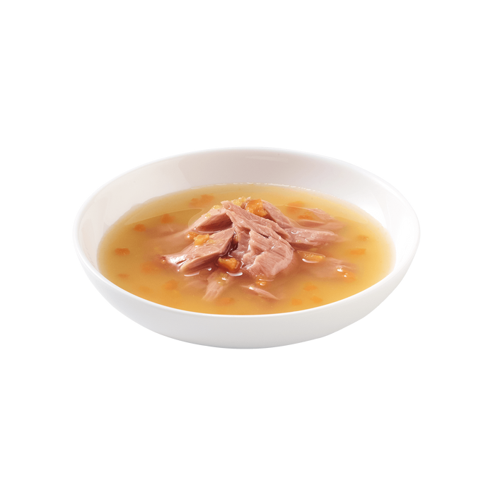 Schesir Soup karma mokra dla kotów zupa tuńczyk z dynią 40g saszetka