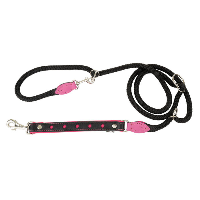 Barry King Smycz regulowana Skóra Łoś Strong Koła 25mm/12/220cm różowy