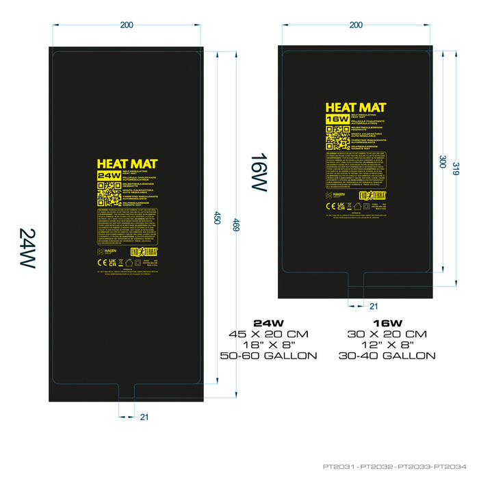 Exo Terra Mata grzewcza do terrarium 16W 30x20 cm