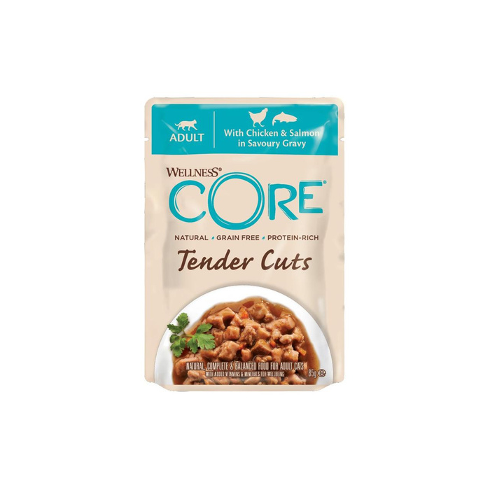 Wellness Core Tender Cuts Karma Mokra Kurczak Łosoś 85g
