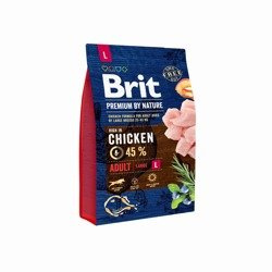 Brit Premium by Nature Adult L Kurczak 3kg sucha karma