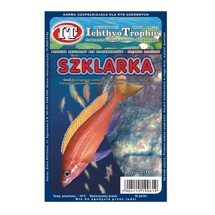 Ichthyo Trophic Mrożonka Wodzień/Szklarka 100g