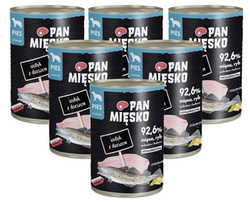 Pan Mięsko Adult indyk z dorszem 6x400g