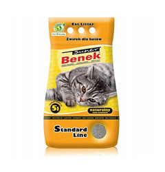 Super Benek żwirek dla kota 5L /4,20 kg Natural żółty