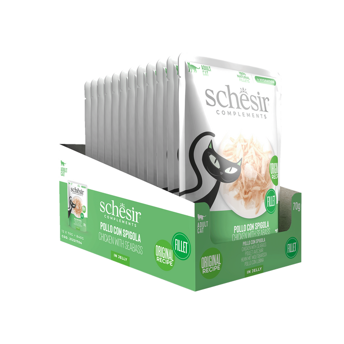 Schesir Complements kurczak z okoniem morskim w galarecie 70g saszetka