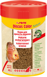 Sera Discus Color Nature 100 ml granulat pokarm wybarwiający