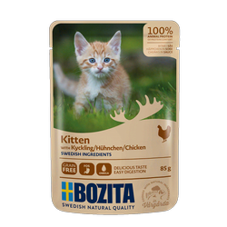 Bozita Kitten kawałki w sosie z kurczakiem 85g