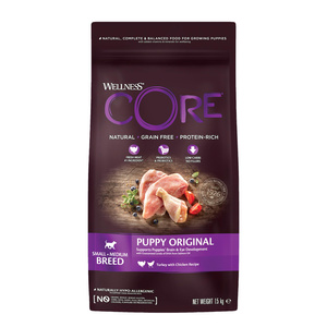 Wellness Core Puppy k.sucha dla szcz. małych i śr.ras indyk/kurcz. 1,5kg