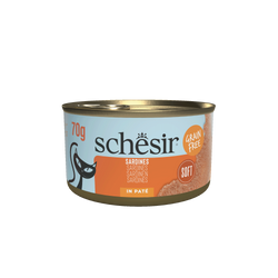 Schesir Cat Can Grill karma mokra dla kota pasta z sardynek 70g puszka