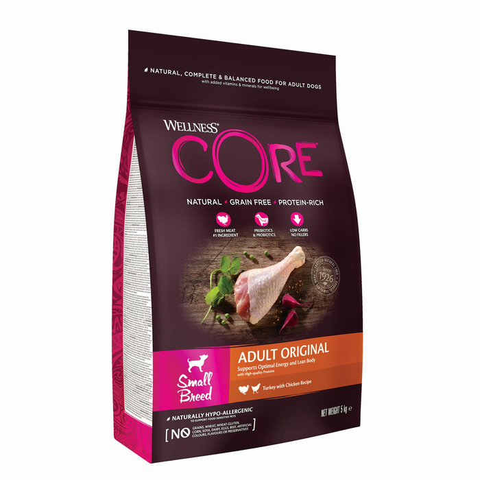 Wellness Core S.Breed k.sucha d.psa m.ras indyk/kurcz. 5kg