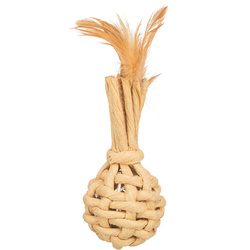 Trixie Zabawka da kota przędza papierowa z piórami 15cm