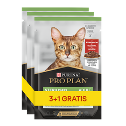 Purina ProPlan Sterilised z wołowiną 4x85g